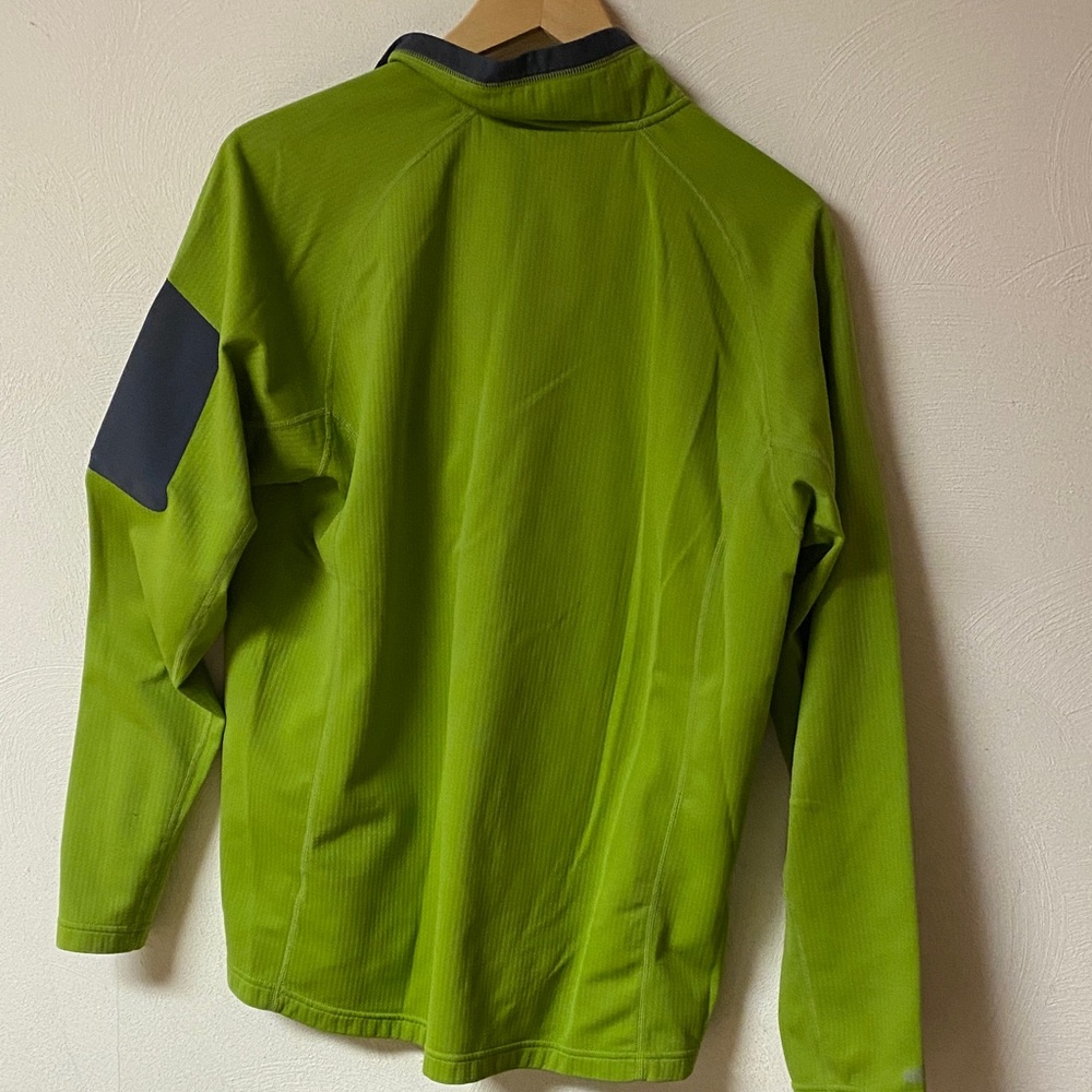Koppen Men's Lime Green Half-Zip Jacket - Picture 2 of 4